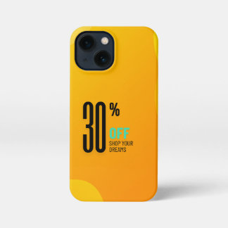 Yellow "Shop Your Dreams"  iPhone 13 Mini Hülle