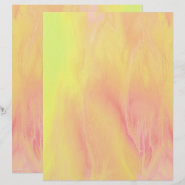 Yellow Skies Scrapbook Paper 2-Sided Page (Vorne/Hinten)