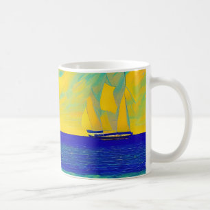 "Yellow Sky Race" Seascape Kaffeetasse