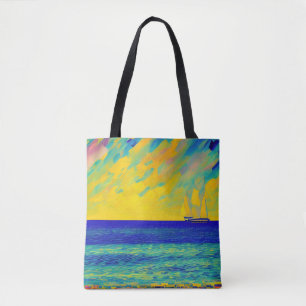 "Yellow Sky Race" Seascape Tasche