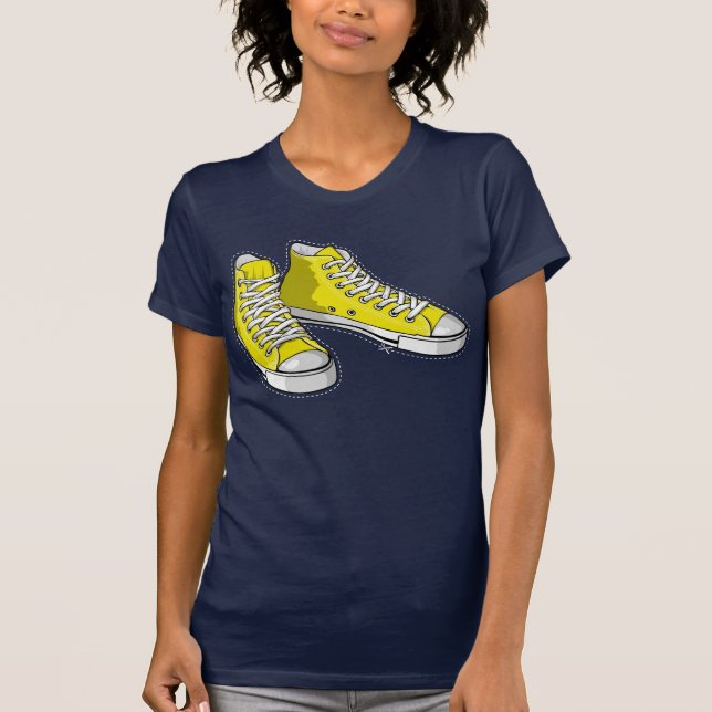 Yellow sneakers T-Shirt (Vorderseite)