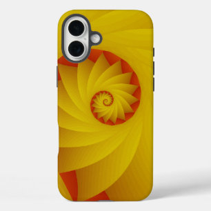 Yellow Spiral abstrakt Handy Gehäuse iPhone 16 Plus Hülle