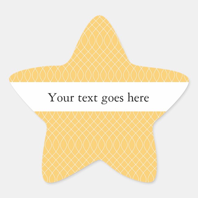 Yellow Spiral Stern-Aufkleber (Vorderseite)