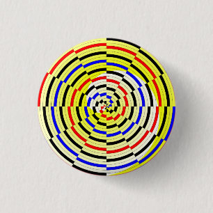 Yellow Spirals von Kenneth Yoncich Button
