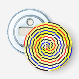 Yellow Spirals von Kenneth Yoncich Flaschenöffner