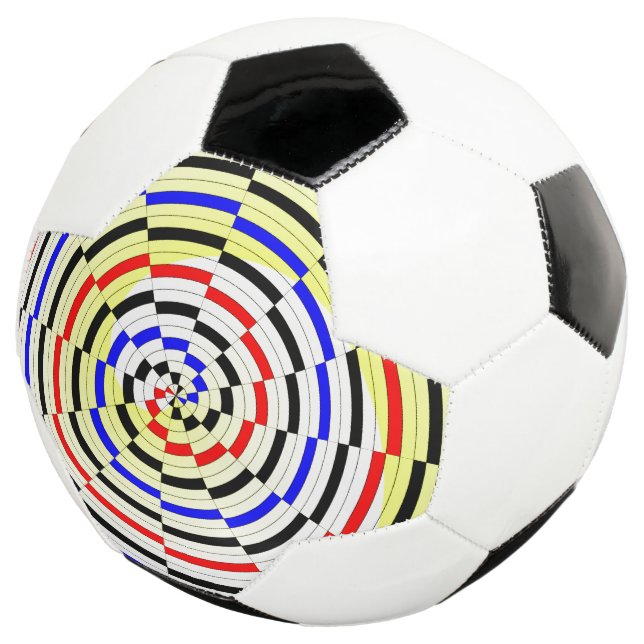 Yellow Spirals von Kenneth Yoncich Fußball (Dreiviertel)