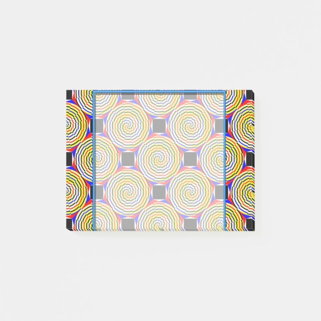 Yellow Spirals von Kenneth Yoncich Post-it Klebezettel (Vorderseite)