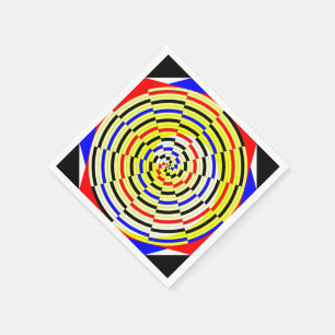 Yellow Spirals von Kenneth Yoncich Serviette