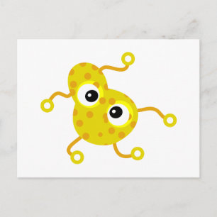 Yellow Spotty Germ Postkarte