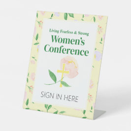 Yellow Spring Floral Women's Conference Sockelschild