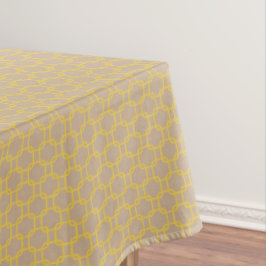 Yellow Squares Pattern Tablecloth Tischdecke