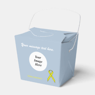 Yellow Standard Ribbon Template von Kenneth Yoncic Geschenkschachtel
