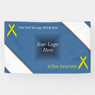 Yellow Standard Ribbon von Kenneth Yoncich Banner