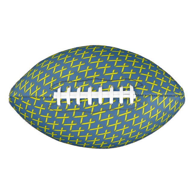 Yellow Standard Ribbon von Kenneth Yoncich Football (Vorderseite)