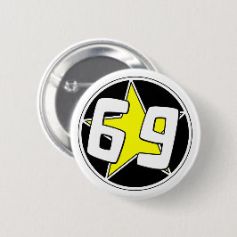 Yellow Star 69 Button