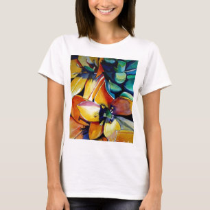 Yellow Star der Bethlehem Blume Aquarellkunst T-Shirt
