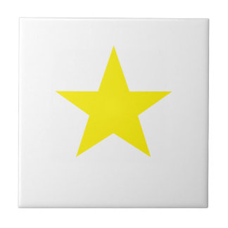 Yellow Star Fliese