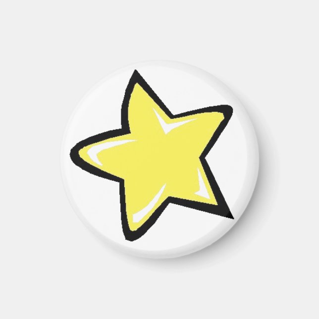 Yellow Star Magnet (Vorne)