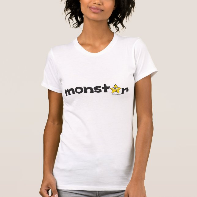 Yellow Star Monstar Cartoon T Shirt (Vorderseite)