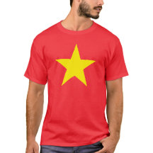 Yellow Star / Vietnam - Patriotischer T-Shirt T - 
