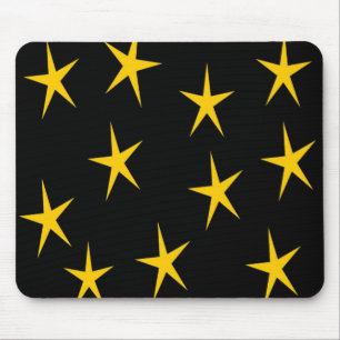 YELLOW STARS MOUSEPAD