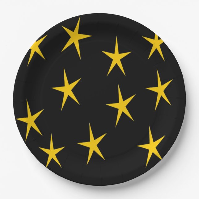 YELLOW STARS PAPPTELLER (Vorderseite)