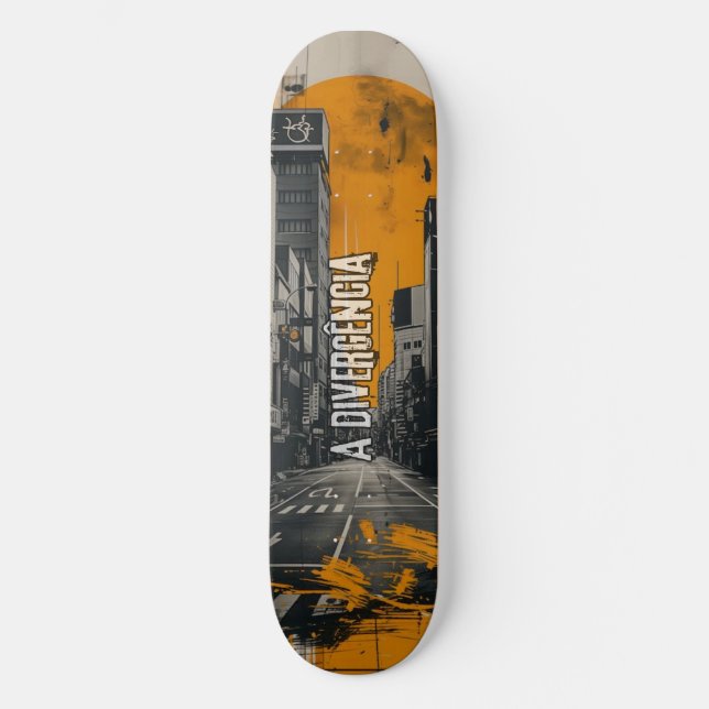 Yellow Street A Divergência Skateboard (Vorderseite)