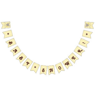 Yellow Stripe Koala Gender Neutral Baby Dusche Wimpelkette