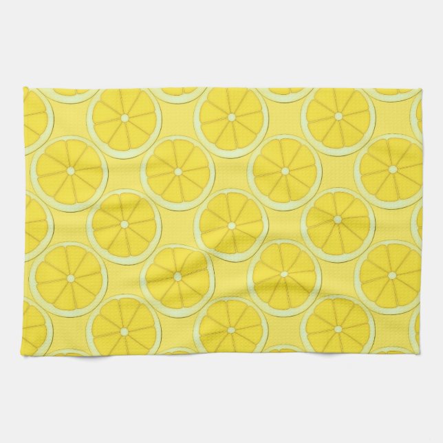 Yellow Summer Frucht Küchentuch (Horizontal)