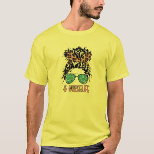 Yellow Summer Nurse Life Motif für Frauen und Gese T-Shirt