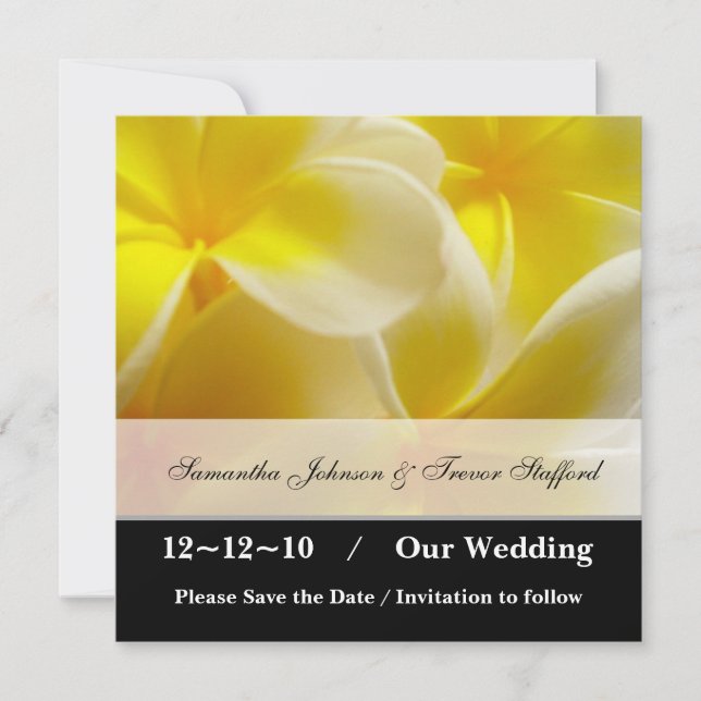 Yellow Summer Save the Date (Vorderseite)