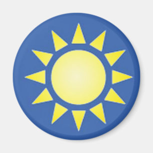 Yellow Sun Magnet