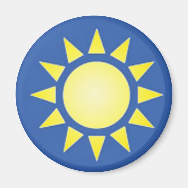 Yellow Sun Magnet (Vorne)