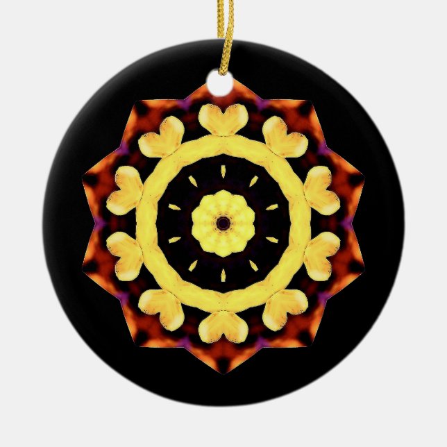 Yellow Sun Ornament (Vorne)