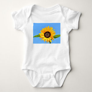 Yellow Sunflower Baby Bodysuit Strampler
