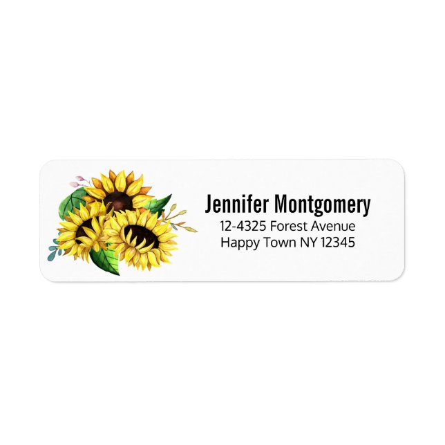 Yellow Sunflower Bouquet in Watercolor (Vorne)