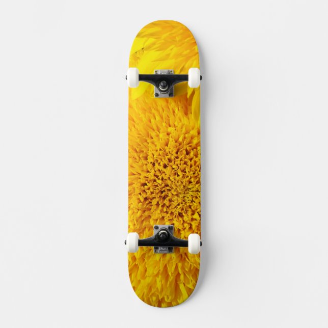 Yellow Sunflower Summer Custom Skateboards (Vorderseite)