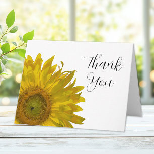 Yellow Sunflower Vielen Dank Dankeskarte