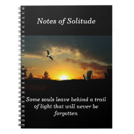 Yellow Sunset Grassy Meadow Spiral Notebook Notizblock