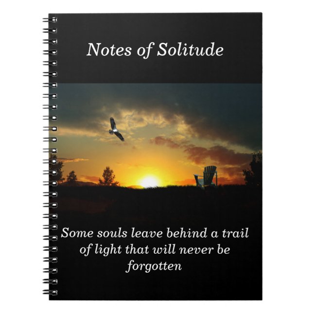 Yellow Sunset Grassy Meadow Spiral Notebook Notizblock (Vorderseite)