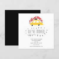 Yellow Taxi Moving Announcement Card für Spaß in N