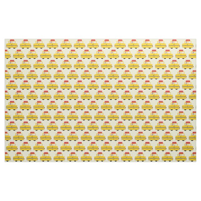 Yellow Taxi Muster Stoff (Yard (91,4 cm))