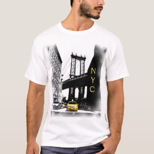 Yellow Taxi New York City Nyc Modern Pop Art T-Shirt