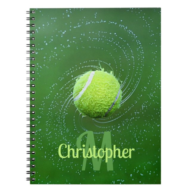 Yellow Tennis Ball Personalisiert Notizblock (Vorderseite)
