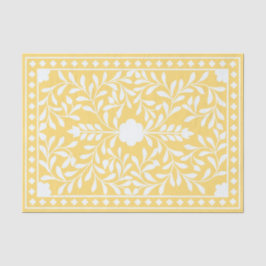 Yellow Traditional Bone Inlay Decoupage Paper Seidenpapier