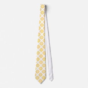 Yellow Trendy Triangle Pattern Krawatte
