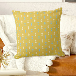 Yellow Triangles Pillow Kissen