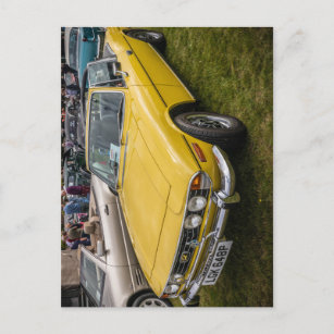 Yellow Triumph Stag Sportwagen Jigsaw Postkarte