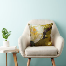 Yellow tulip photo kissen