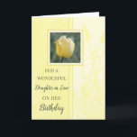Yellow Tulips Daughter im Jura zum Geburtstag Karte<br><div class="desc">Geburtstagskarte für Tochter im Gesetz mit weicher und hübscher gelber Tulpe und nachdenklichem Vers.</div>